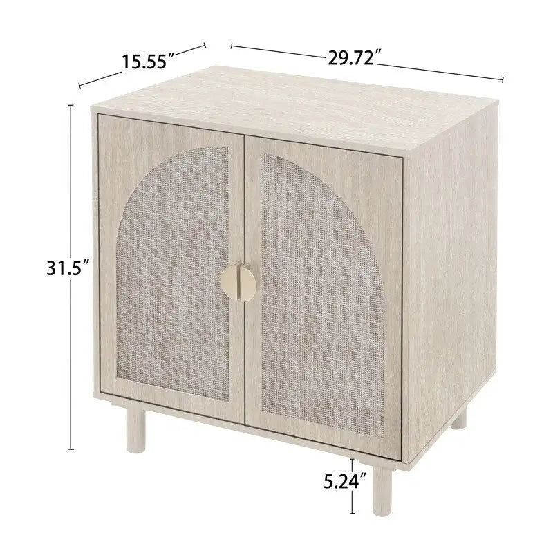 2 Door Cabinet, Suitable for Bedroom, Living Room, Study