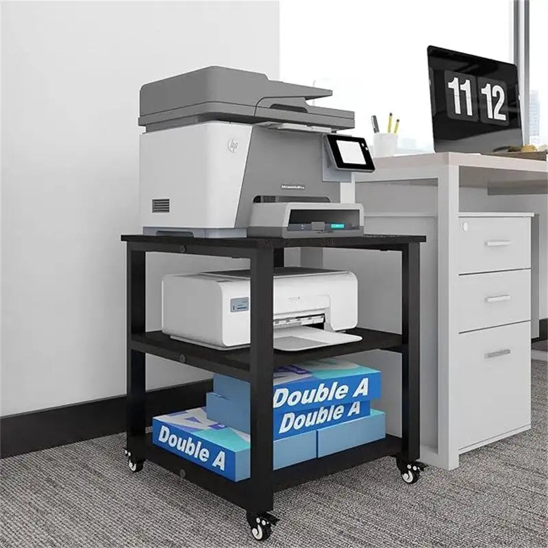 3-Tier Laser Printer Cart - 19.7 x 19.7 x 22.6