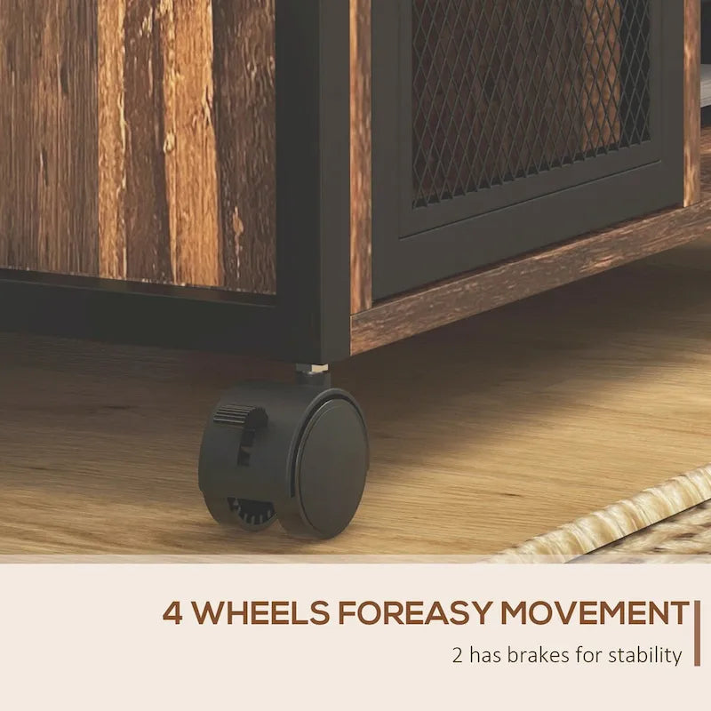 Mobile Printer Stand with Socket & USB Ports