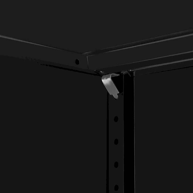 Metal Storage Cabinet with 2 Doors and 2 Shelves, Lockable Design, Perfect for Office, Garage, Warehouse Storage Solutions