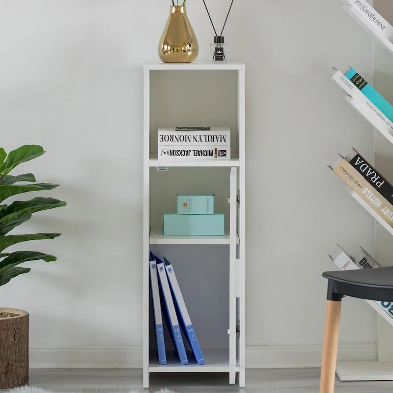 Home Tall Freestanding Bathroom Vanity linen Tower Organizer Cabinet