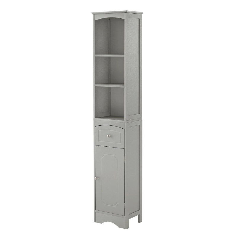 Tall Bathroom Freestanding Storage Cabinet with Drawer