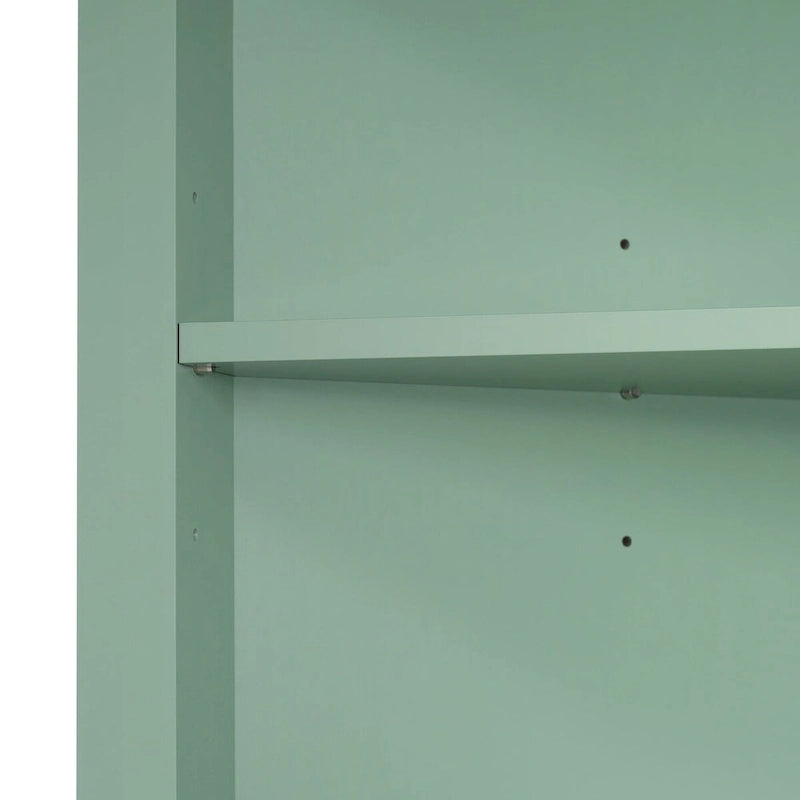 69  Tall Wood 1-door Bathroom Cabinet in Green with Adjustable Shelf