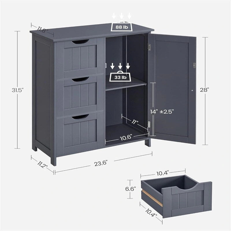 Bathroom floor-standing storage cabinet