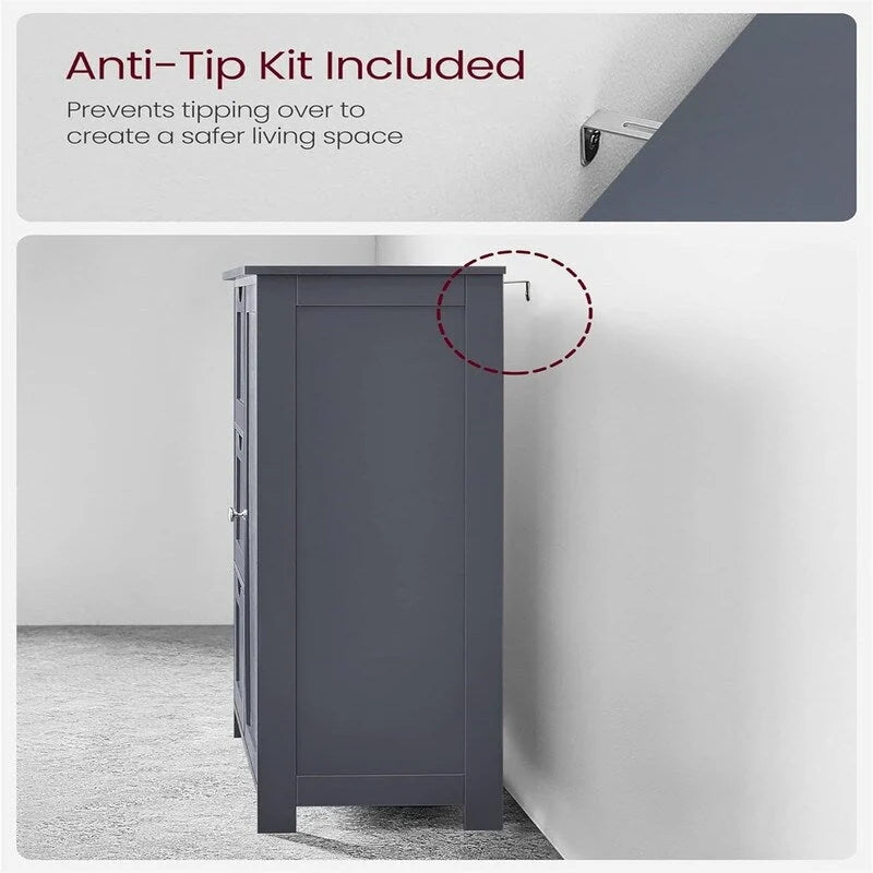 Bathroom floor-standing storage cabinet