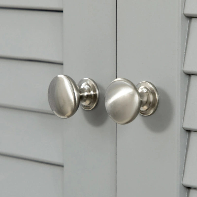 Tall Narrow Bathroom Storage Cabinet with Doors and Shelf