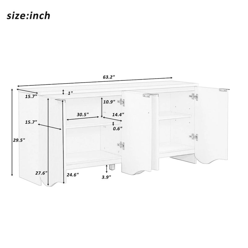 Functional and Versatile Storage Cabinet Cabinet Suitable for Living Room
