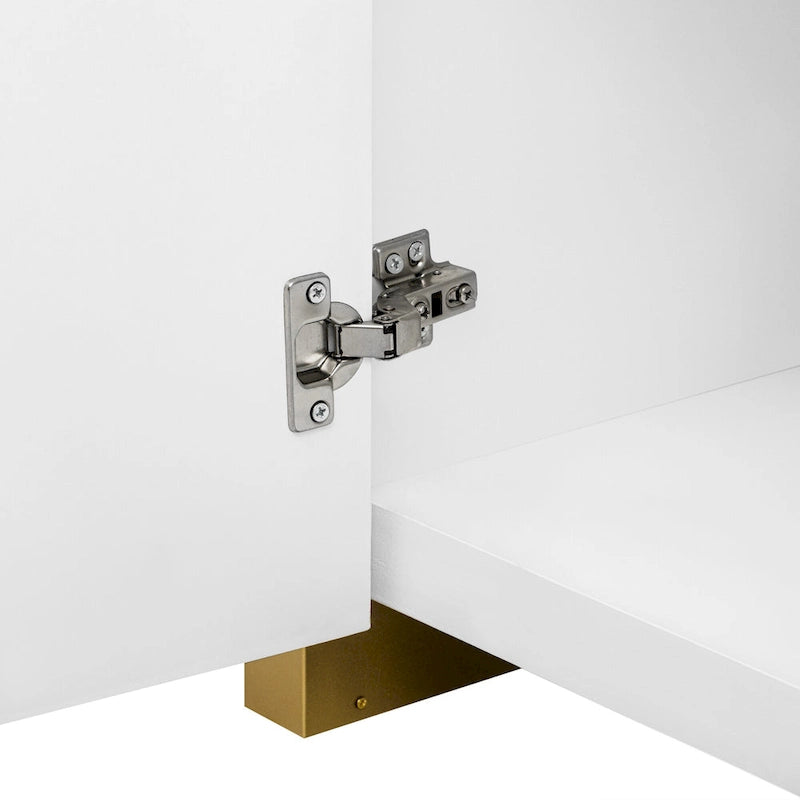 4-door Cabinet with Adjustable Shelves for Living Room