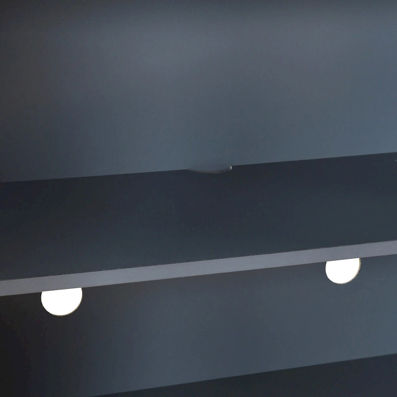 legant Curved Dining Cabinet with Gold Trim